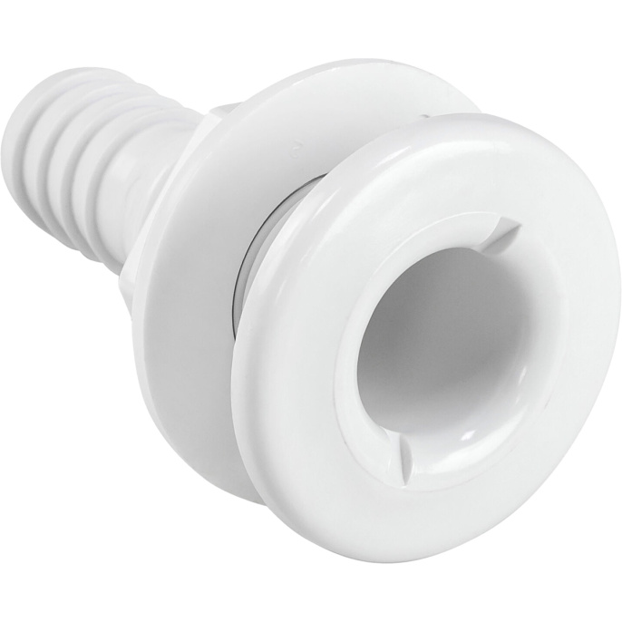 Разъем водосброса пластиковый под шланг 25 мм белый (SFDS1100001)